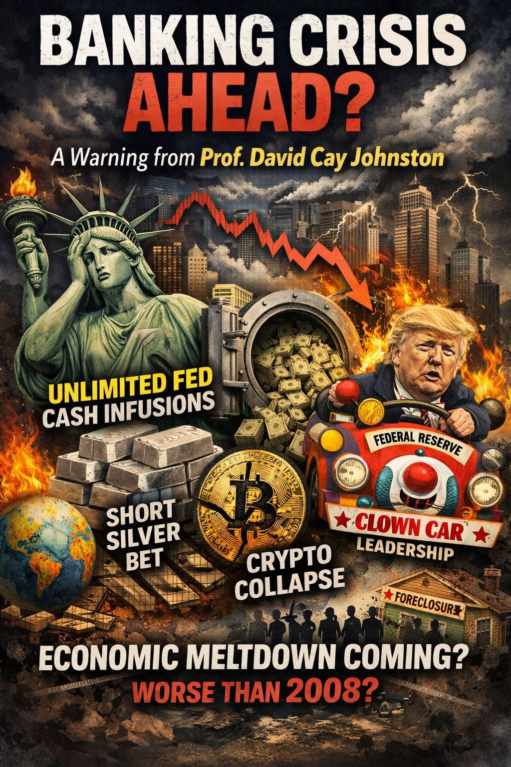 Banking Crisis Ahead - A Warning from Prof. David Cay Johnston
