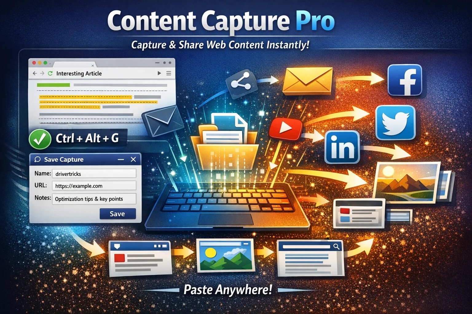 ContentCapture Pro - Capture and Share Web Content Instantly