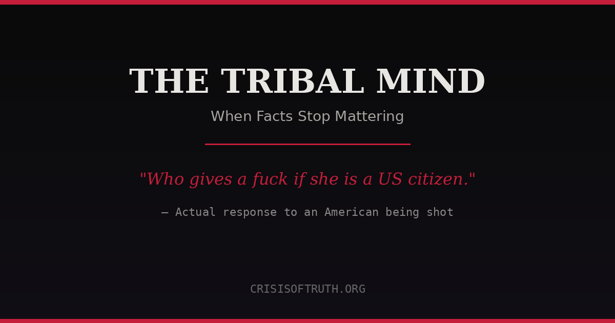 When cultural identity overrides facts and evidence