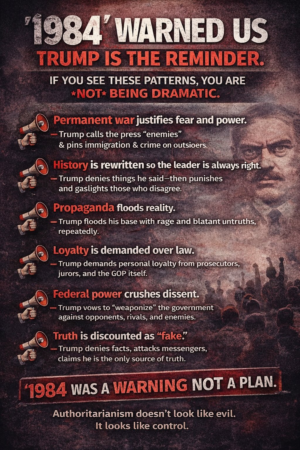 1984 — Big Brother is watching — surveillance state parallels