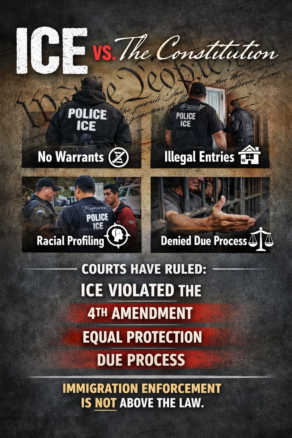 ICE vs. the Constitution — Fourth Amendment violations documented
