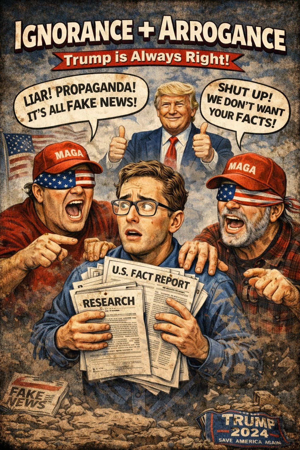 Ignorance and arrogance: Trump supporters attacking researcher with facts