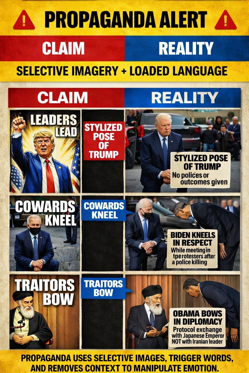 Propaganda Alert: Selective Imagery and Loaded Language