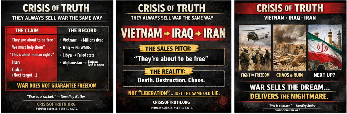 Crisis of Truth: Vietnam, Iraq, Iran — They Always Sell War the Same Way
